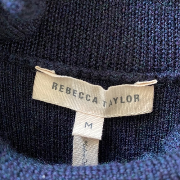 Rebecca Taylor Shoulderless Navy Sweater - Picture 3 of 5